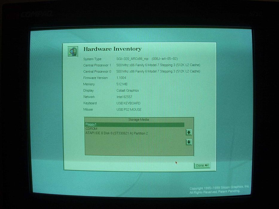 Silicon Graphics SGI 320 Visual Workstation Computer