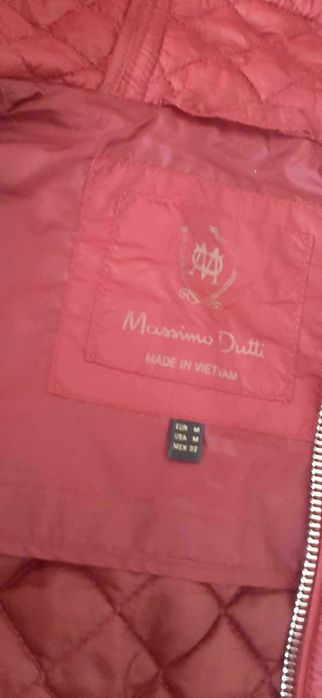 Bordowa kamizelka Massimo Dutti