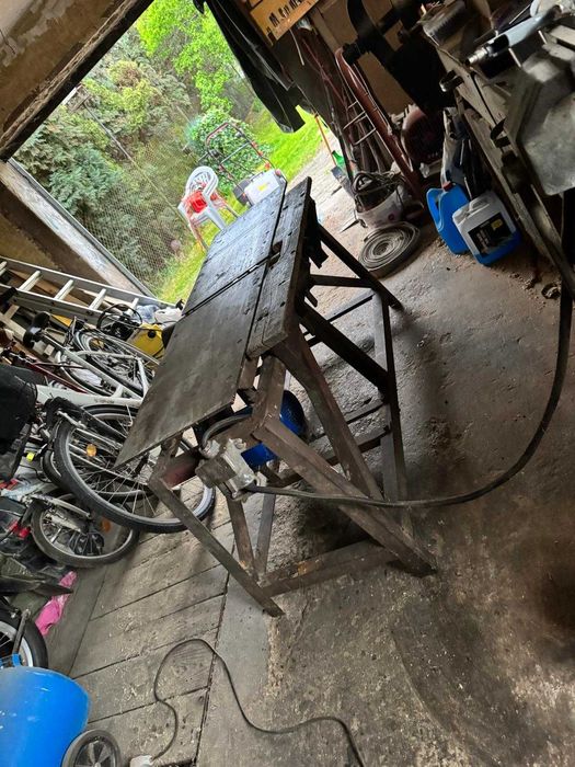 Heblarka do drewna solidna ciężka stabilna metalowa konstrukcja