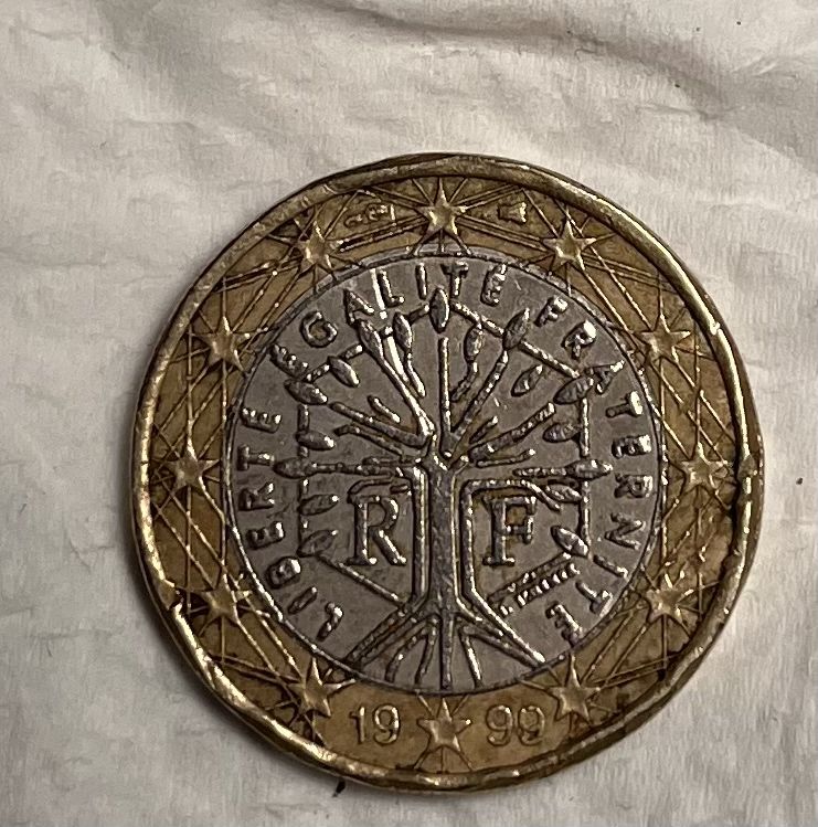 Moeda de 1.00€.