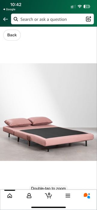 Sofá cama rosa queimado - Sklum