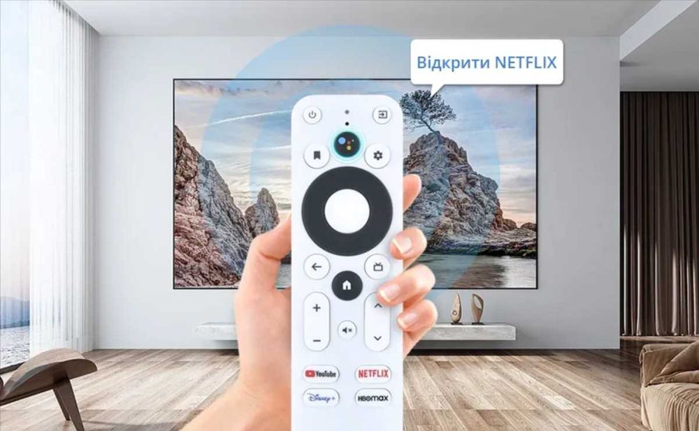 Смарт ТВ приставка ONN Google TV Голосове керування 4K