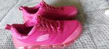 Ténis skechers rosa caixa de ar na sola 38