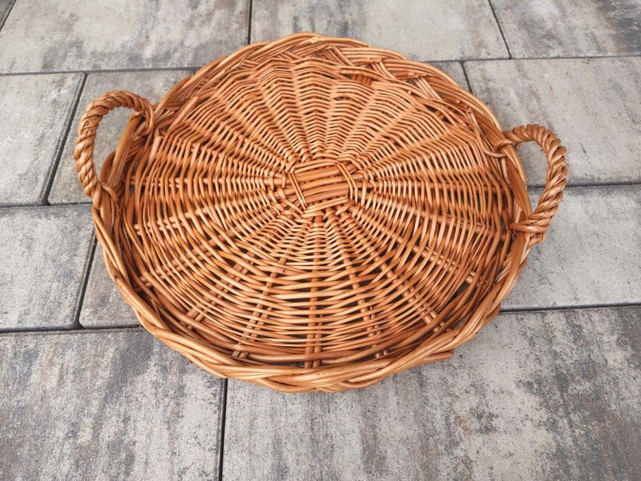 Legowisko dla psa wiklinowe szare + gratis