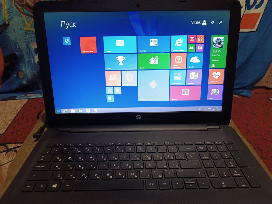 Ноутбук HP 8гб(озу) 240гб(ssd)