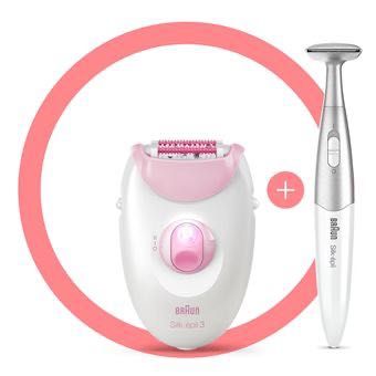 Depiladora BRAUN Silk Epil S3- nova, 3 anos de garantia