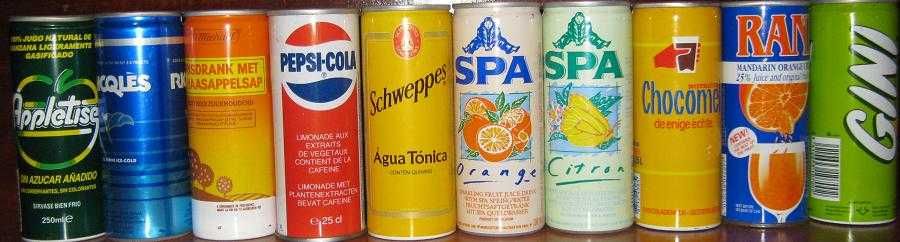 Colecção Latas 4 (7up/Pepsi/Isostar/Spa)