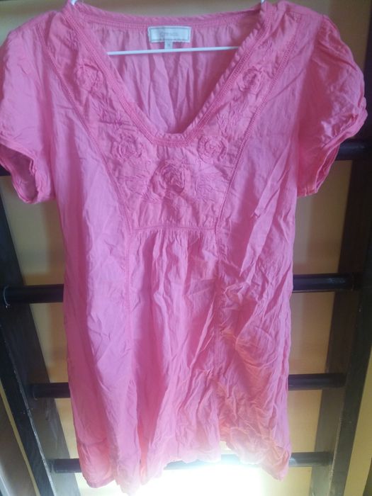 Różowa tuniko-sukienka 38