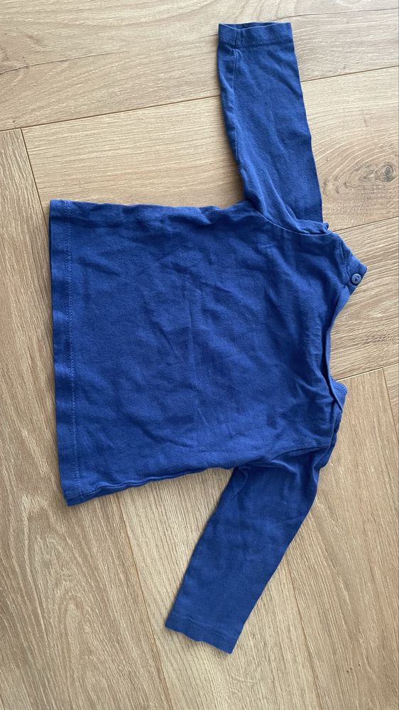 Jak Nowe, RAZ wyprane dwie bluzeczki chlopiece niemowlece r68