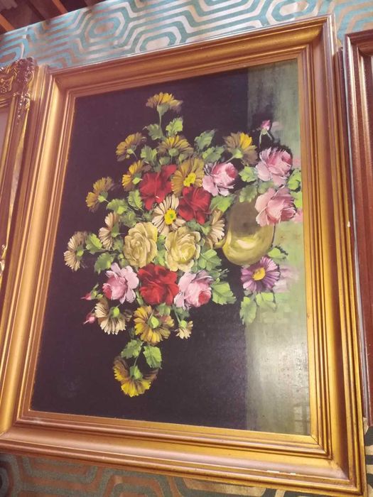 Suporte guarda-chuvas , pintado a mão
