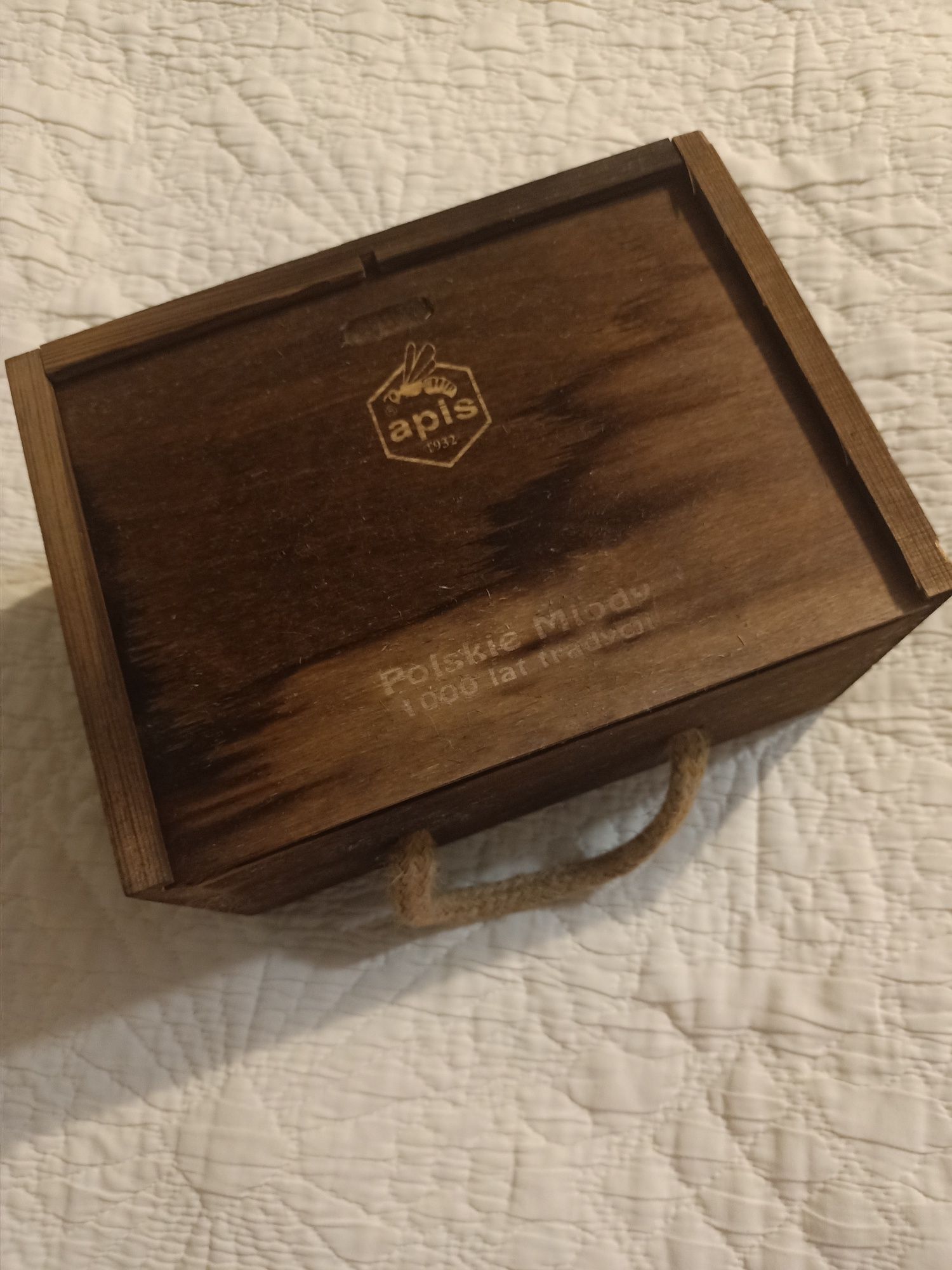 Drewniana skrzynka, pudełko do decoupage