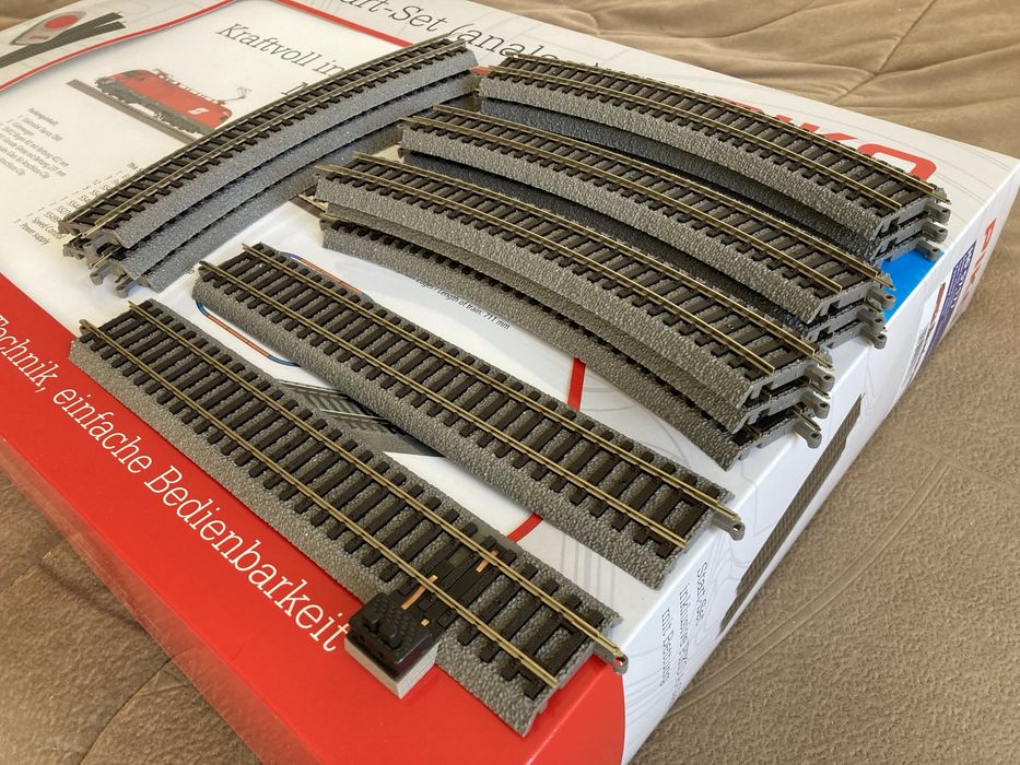 Рельсы на призме набор А. PIKO A-Gleis. Железная дорога НО.