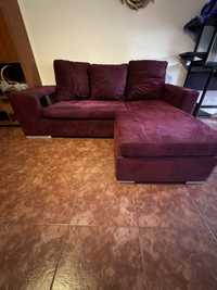 Sofa chaise longue  bordo