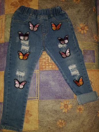 Стильные джинсы джинсики 4-6 лет
