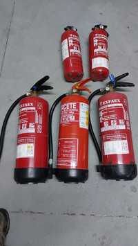 Extintores - conjunto de 5
