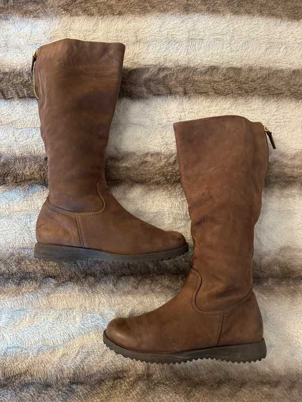 Ecco Northway Starbuck 38 damskie kozaki zimowe botki skórzane