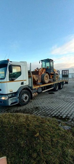 LAWETA , transport maszyn budowlanych i rolniczych, pomoc drogowa