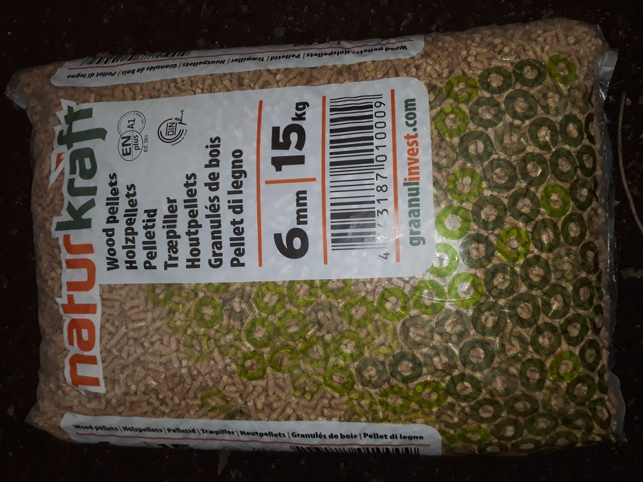 Pellet Naturkraft, certyfikaty A1, EN plus DIN plus,wysoka jakość