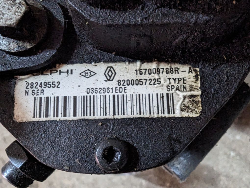 ТНВД renault  1.5 DCI delphi 167009788R 8200423059