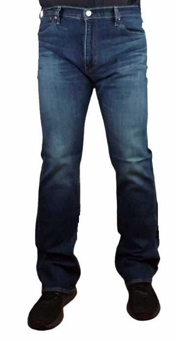 Męskie jeansy Levi's 527 Slim Bootcut ciemne nowe Levisy oryg. W38/L34