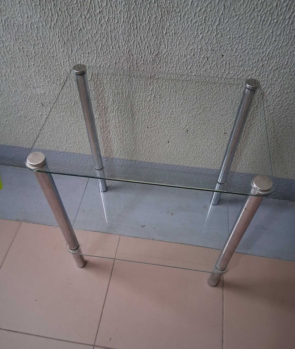 Mesa de Apoio em Vidro