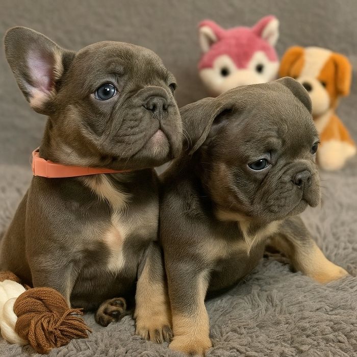 Чистокровные щенки Французского бульдога.Голубого окраса.Доставка