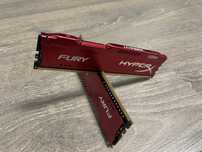 Kingston HyperX Fury red ddr4 (2x8gb) 3200МГц