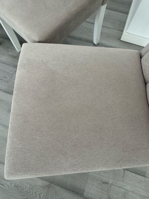 Conjunto 4 cadeiras de tecido bege