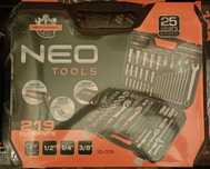 Neo Tools 10-076 zestaw kluczy nasadowych 1/4" 3/8" 1/2"