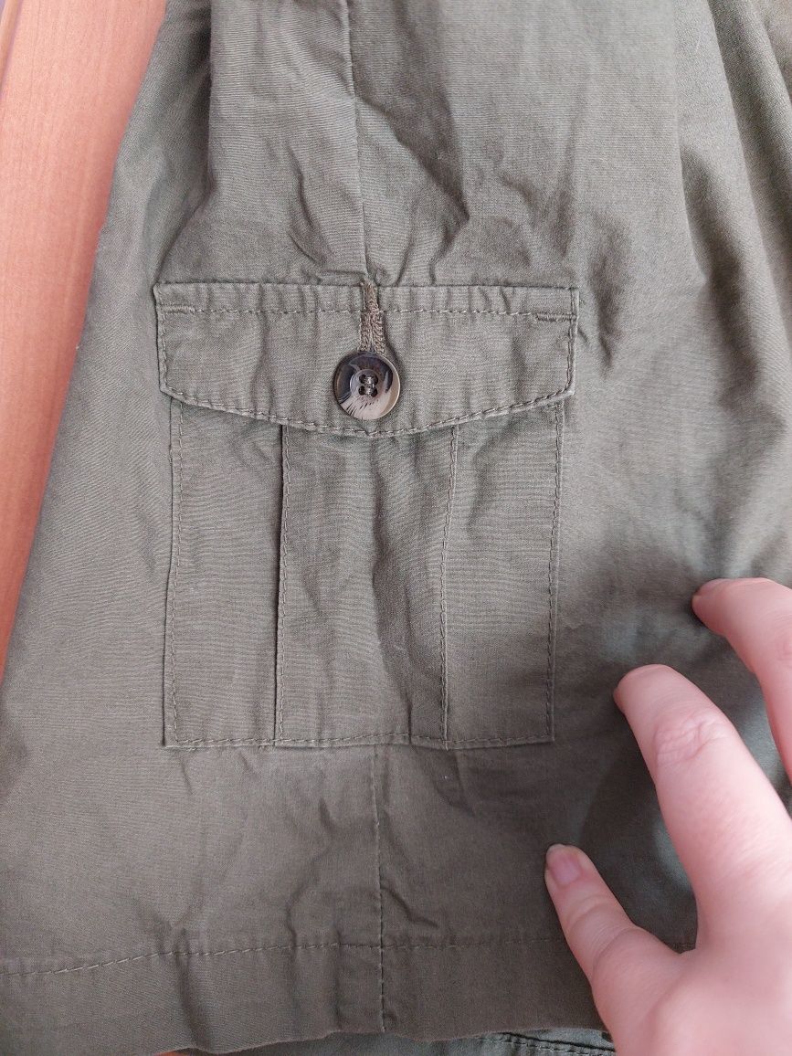 Krótka spódniczka, rozmiar 42, kolor khaki, Bonprix