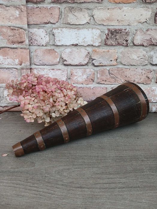 Stara drewniana butelka na wino francuska butelka na cydr