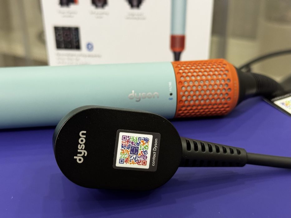 Стайлер Dyson Airwrap Ceramic Platina/Topaz для прямого і хвилястого