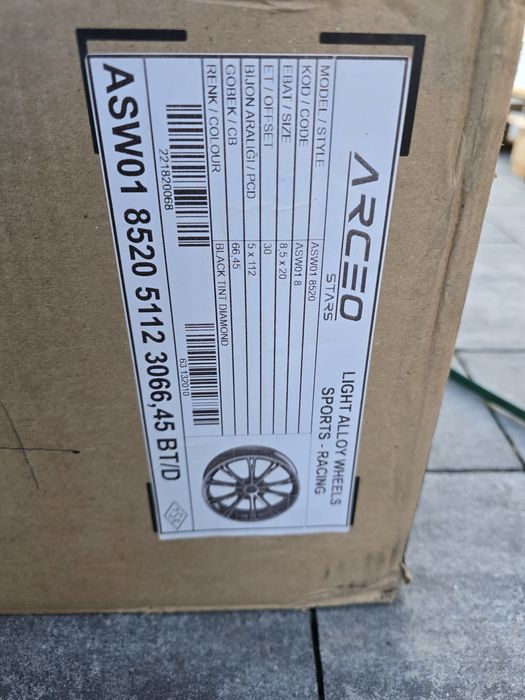 Alufelgi 20" 5x112 8.5J ET30 Audi A4 A6 A5 A7 Q5 Q3 BMW G30 G20 G01 FV