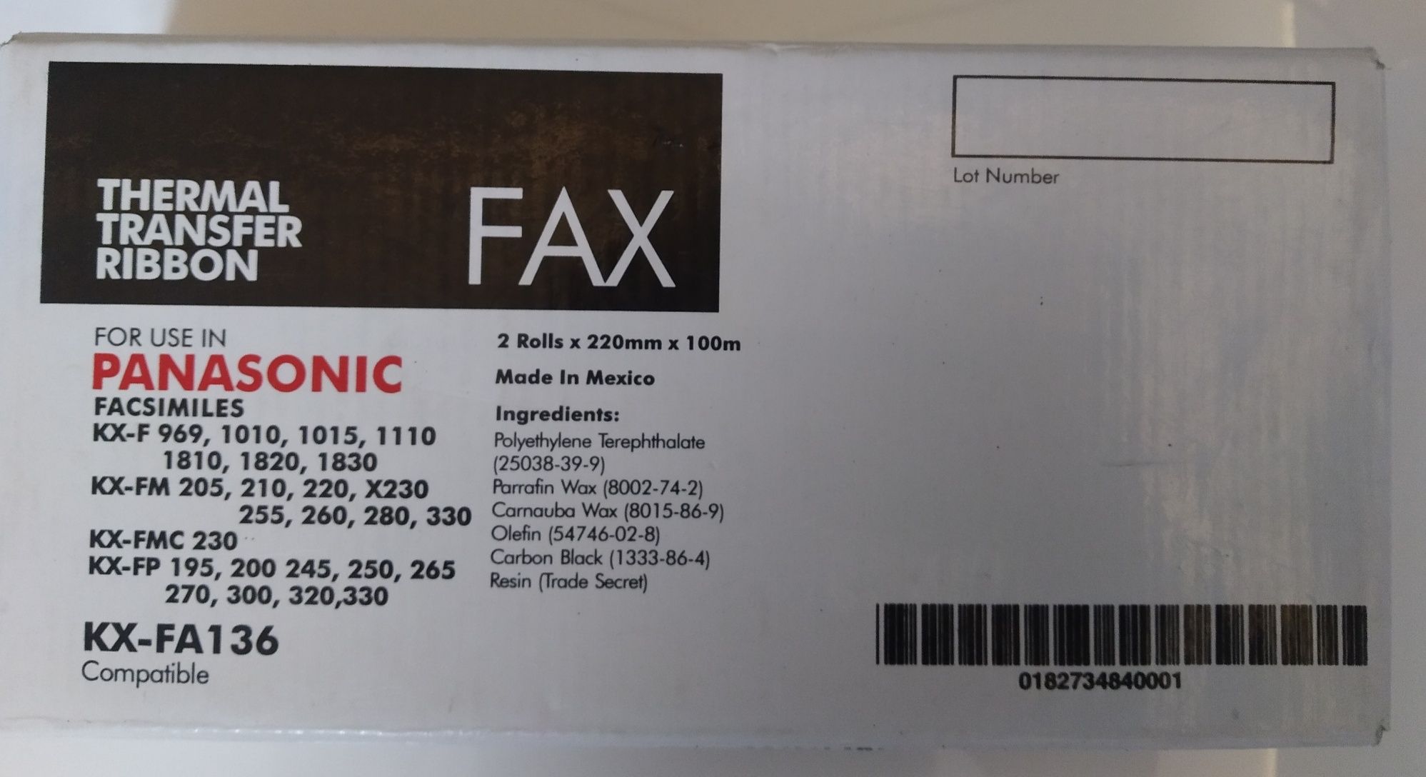 Термоплівка Panasonic KX-FA136 Оригінальна