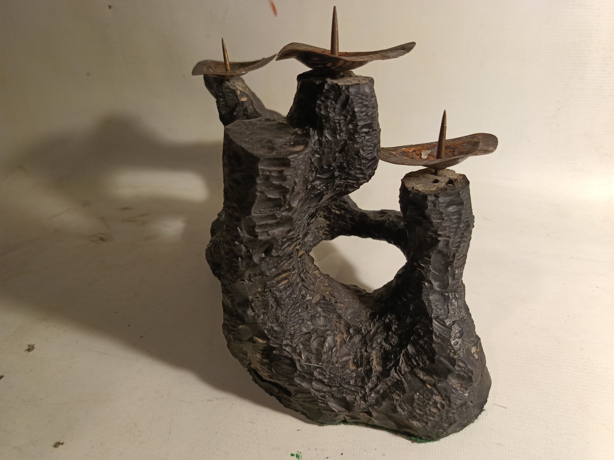 Rzeźba z węgla, świecznik, KWK Nowy Wirek, PRL