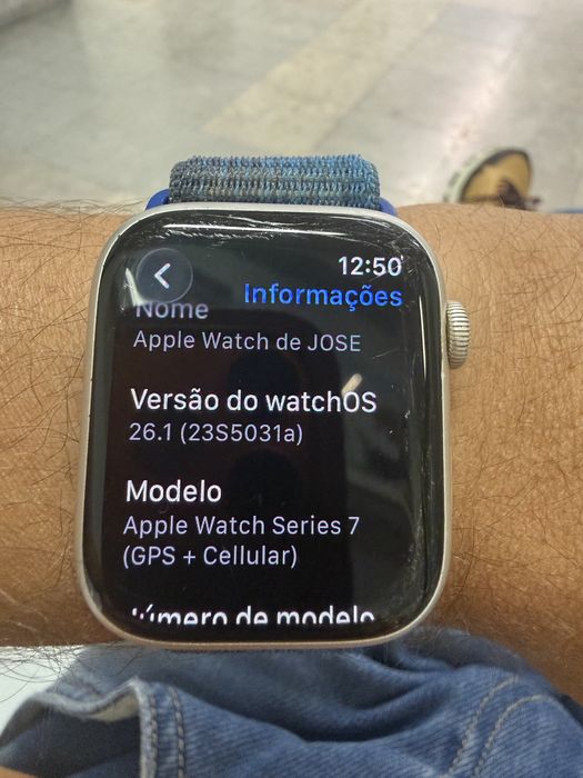 Apple watch 7 45 mm GPS + cellular bateria 83