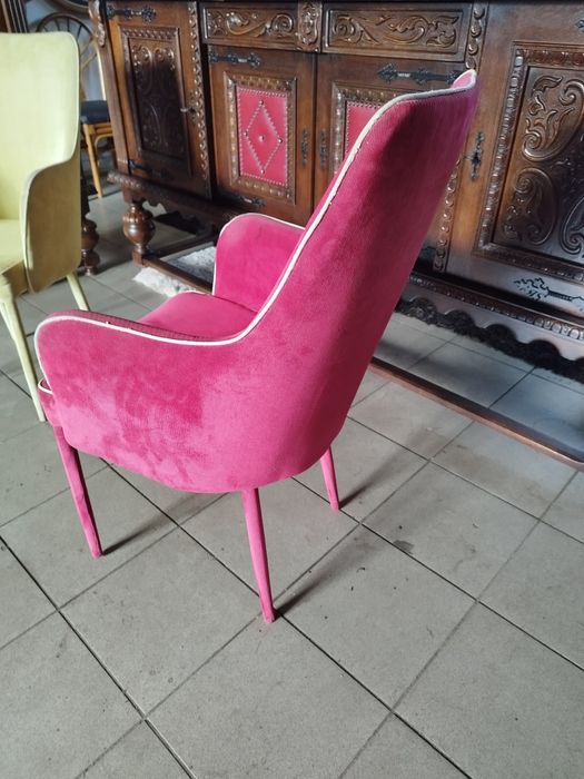 krzesło fotelowe do jadalni antyk Vintage