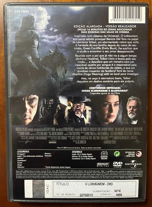 DVD "O Lobisomen"