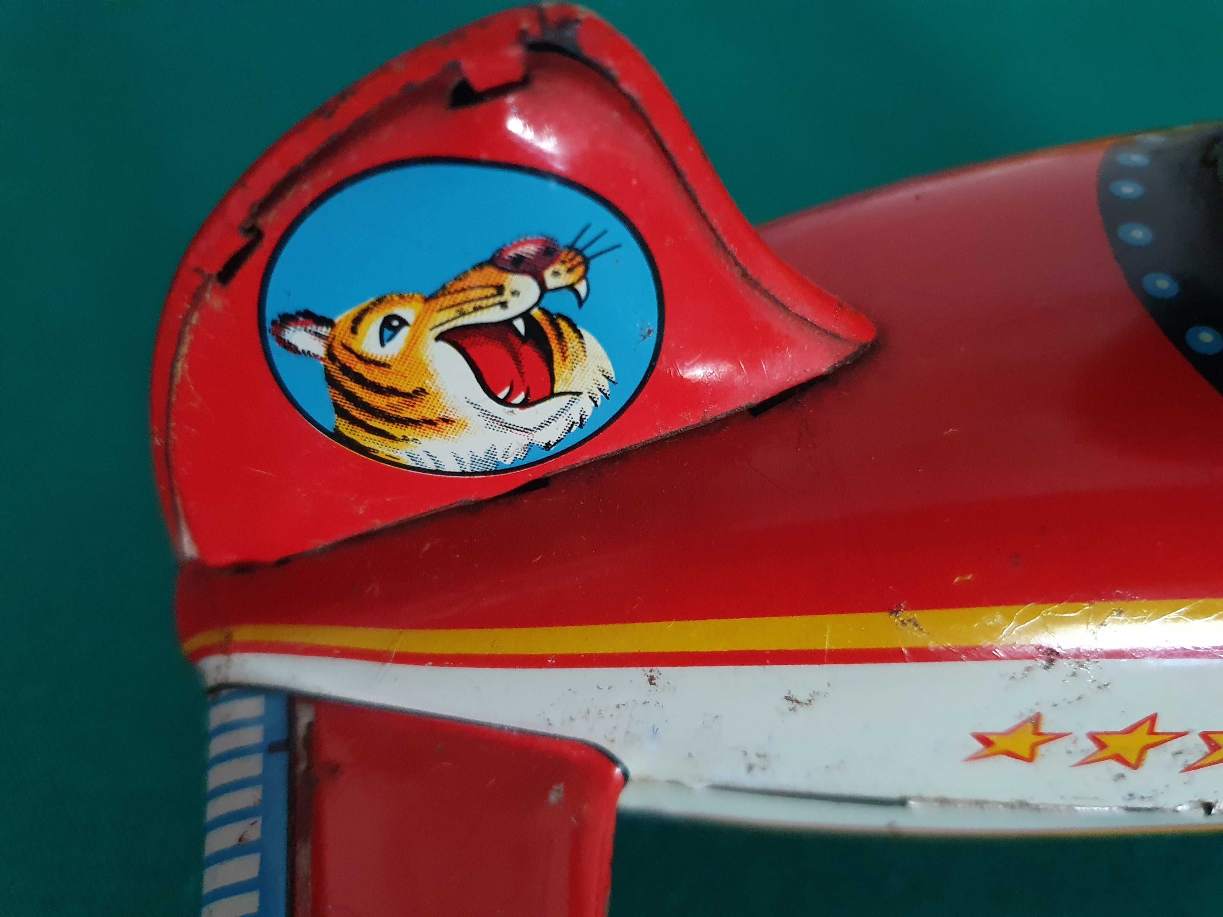 Tiger Plane, Modern Toys - Avião de Lata - Anos 60 - Japão