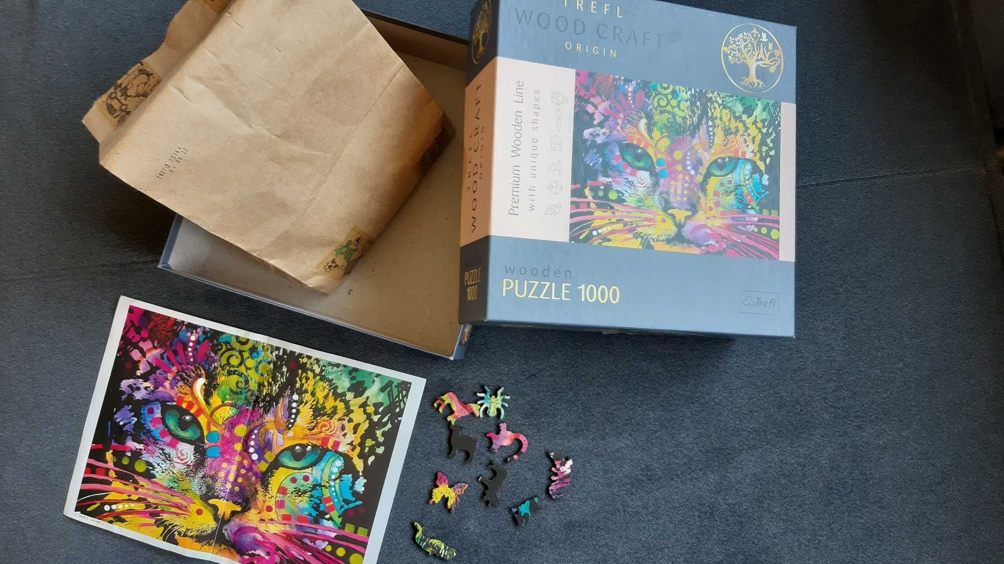 Puzzle drewniane 1000 elementów