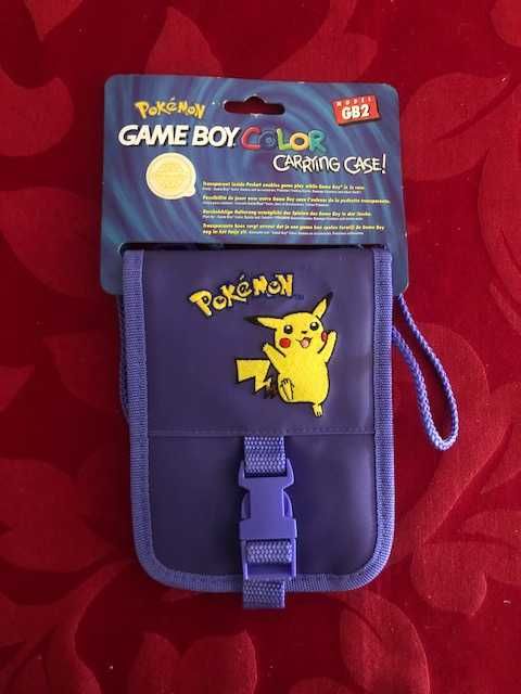 Pokémon Gameboy Color Bolsa Pikachu Modelo GB2 Nintendo NOVA Várias