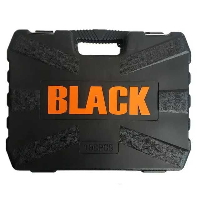 Набір інструментів BLACK 108 ел хром-ванадій набор головок ключей PL