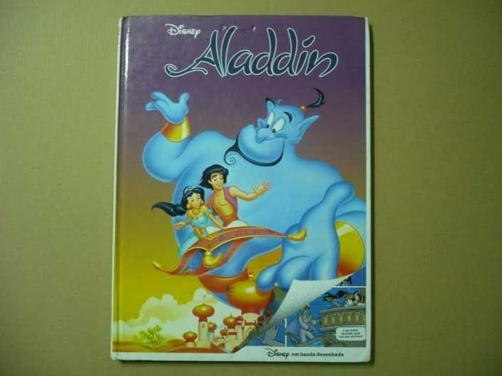 Livro de B.D. do filme da Disney " Aladdin"