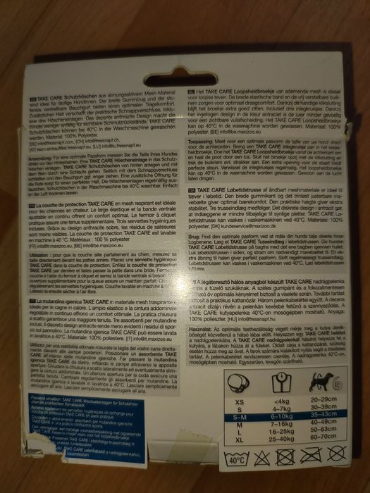 Majtki ochronne dla psa - cieczka S-M