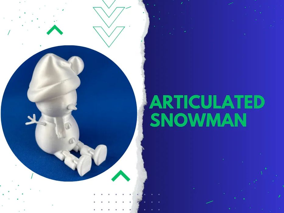 Boneco de Neve Articulado Festivo