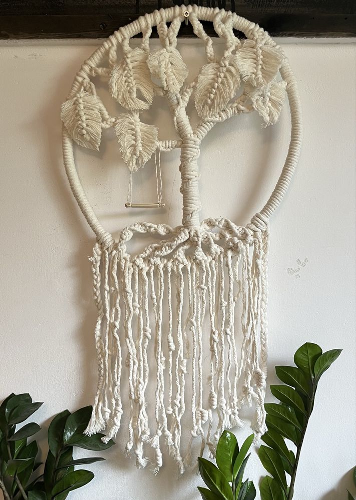 Makrama vintage boho ozdoba ogród balkon