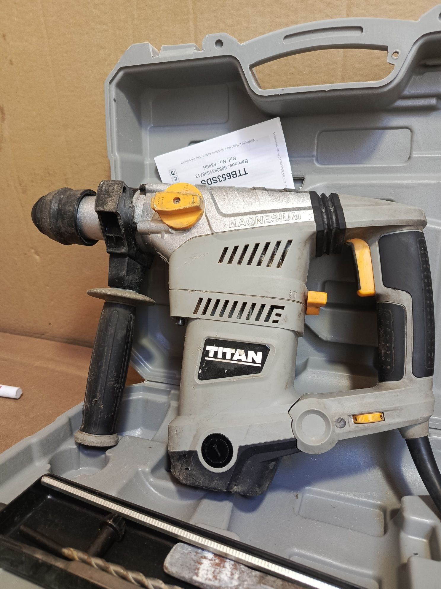 Mlotowiertarka udarowa titan SDS plus mlot udarowy TTB653sds