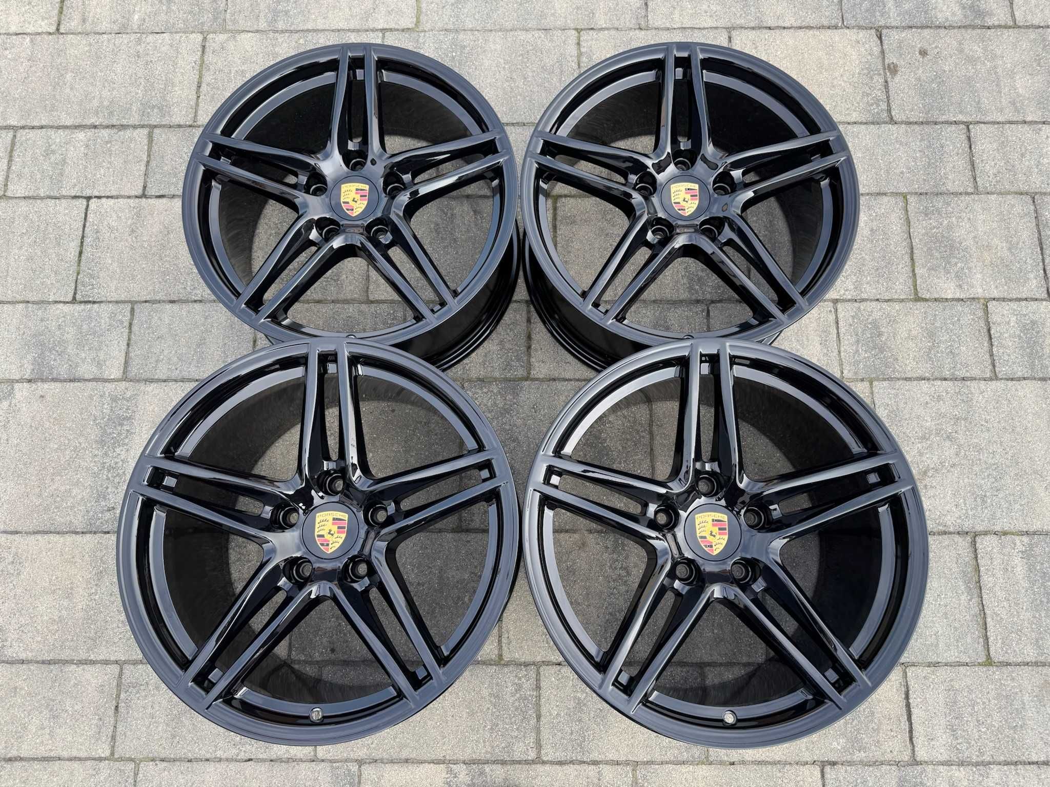 FELGI CZARNE 19 Porsche 911, 991 997 Carerra II Targa C4 4S 5x130 #186
