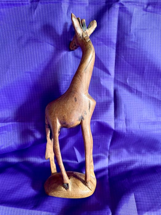 SZTUKA Afryki Rzeźba Afrykańska żyrafa