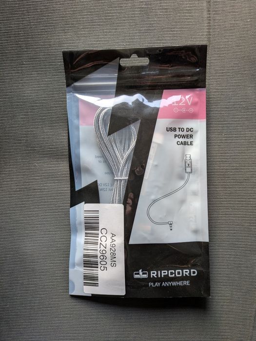 Cabo USB MyVolts 12V Ripcord (Centro Positivo)